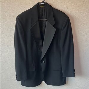After Six Single Button Tuxedo Jacket Black Estimate Size 40